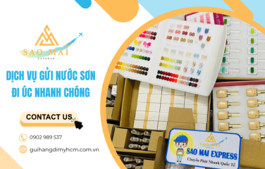 Dịch vụ gửi nước sơn đi Úc nhanh chóng, giá tốt 