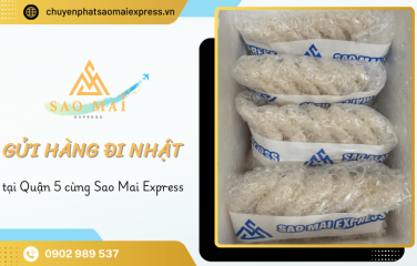 Dịch vụ gửi hàng đi Nhật tại Quận 5 uy tín cùng Sao Mai Express