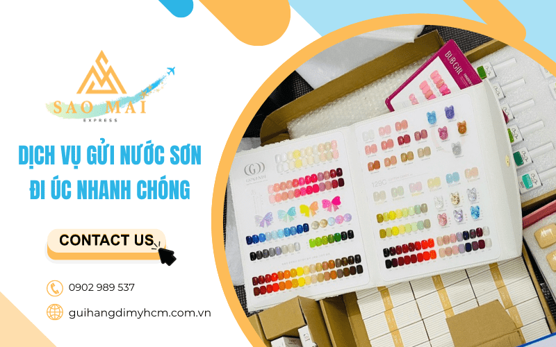 Gửi nước sơn đi Úc  