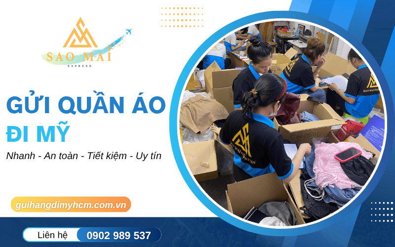 gửi quần áo đi Mỹ