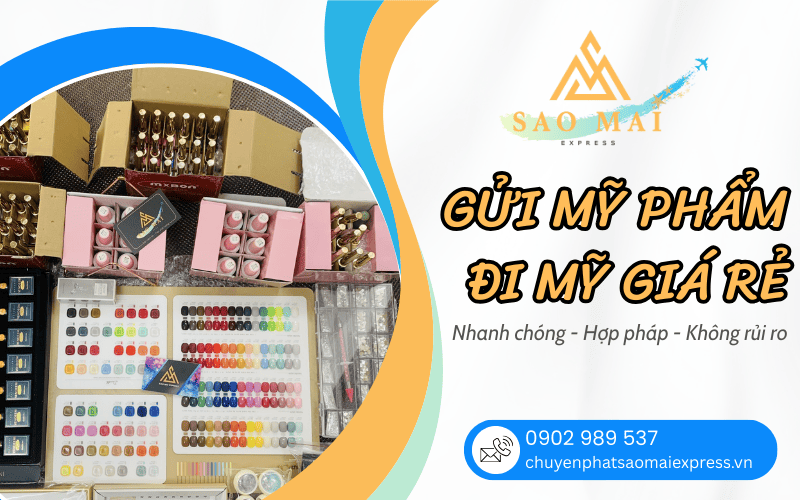 gửi mỹ phẩm đi Mỹ