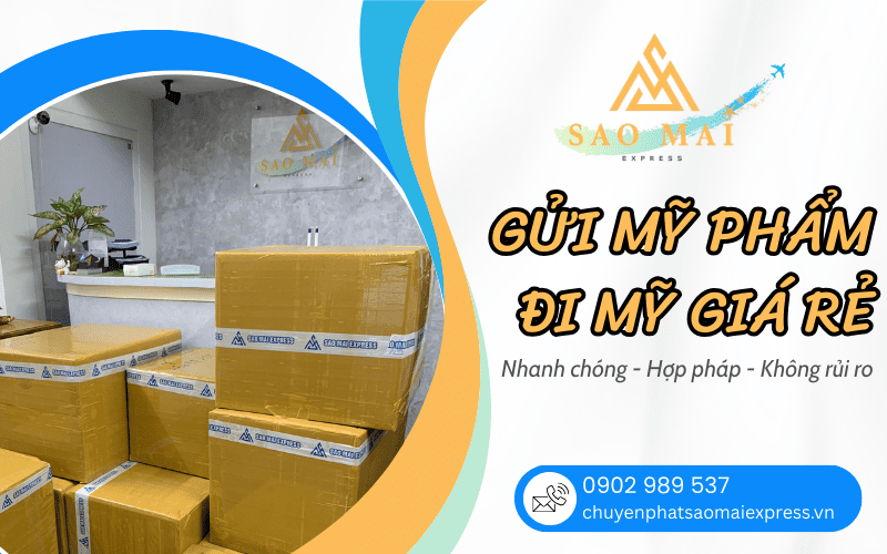 gửi mỹ phẩm đi Mỹ