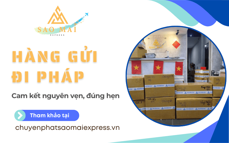 hàng gửi đi Pháp